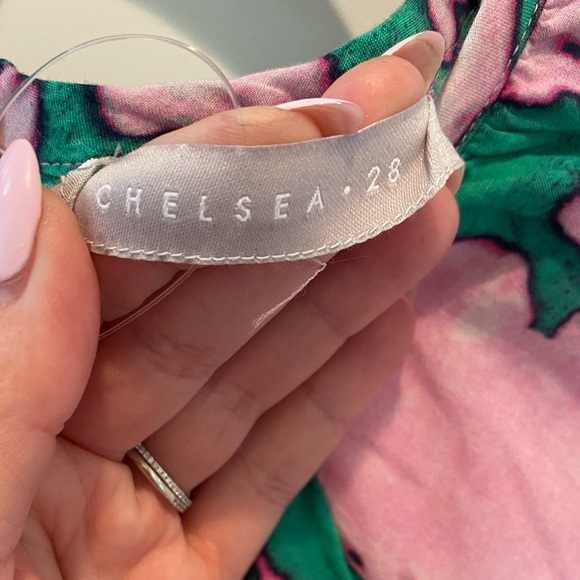 NWOT Chelsea28 Dress Puff Sleeve Side Cut-Out Organic Cotton Blend - Picture 9 of 14